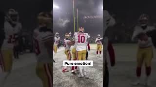 49ers celebrate with Robbie Gould after he makes the game winning field goal in divisional round