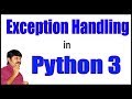 Exception Handling In Python 3 - try, except, else, finally, raise || by Durga Sir