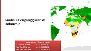 PRESENTASI EKONOMI MAKRO || KELOMPOK 1 : PENGANGGURAN