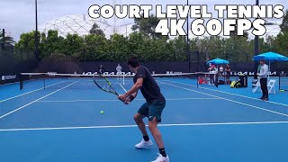 Andrey Rublev Practice with Carlos Alcaraz Court Level (4k 60FPS) Australian Open 2021