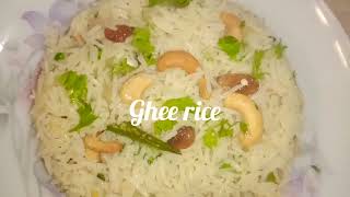 5 min instant \u0026 easy ghee rice recipe| ದಿಢೀರನೆ ಮಾಡಿ ಘೀ ರೈಸ್ | Ghee rice from cooked or leftover rice