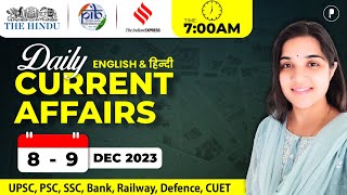 8 - 9 December Current Affairs 2023 | Daily Current Affairs | Current Affairs Today