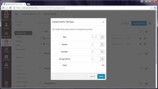 Create Weighted Assignment Groups for Grading