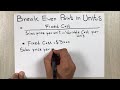 How to Calculate Break-Even Point in Units - Easy Method