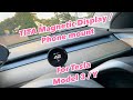 Magnetic Display / MagSafe Charger Mount for Tesla Model 3 / Model Y - Waze in style. TITA - Tesery