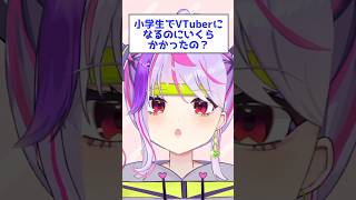 小学生でVTuberになるのにいくらかかったの？ #shorts #vtuber #小学生