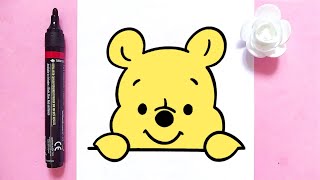 How to draw Winnie-the-Pooh easily / step by step lesson