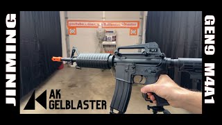 Demo \u0026 FPS Test: JINMING Gen9 M4a1 Gel Ball Blaster (TOY!) - from AKGELBLASTER