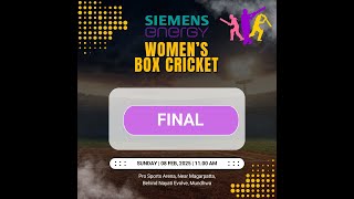 08FEB25 Final match: SE Strikers Vs SE Champions Siemens Energy Women's Box Cricket tournament 2025