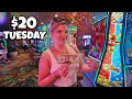 I Put $20 in 10 of the NEWEST Slots in Las Vegas.. Here's What Happened!