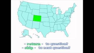 Interactive United States Map Quiz - Location of Colorado