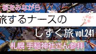 vol.241 桜をみながら 札幌市手稲神社さん参拝