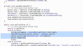 Android Application Development Tutorial 097 Loading SharedPreferences Data