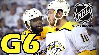 Nashville Predators vs Winnipeg Jets. 2018 NHL Playoffs. Round 2. Game 6. 05.07.2018. (HD)