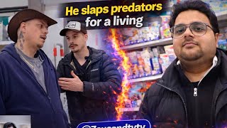 Dads against predators - He slaps preds reaction