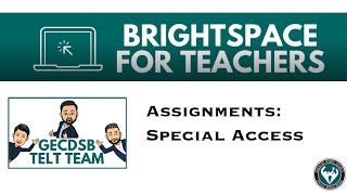 Special Access in Brightspace