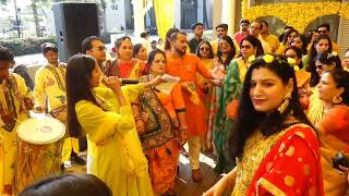 Baari barsi khatan gyasi|| Punjabi boliyan|| Anchor Anjali Singh ||Haldi ceremony