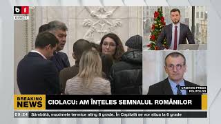 CRISTIAN PREDA, POLITOLOG, DESPRE ACORDUL DE GUVERNARE ȘI CANDIDATUL COMUN_Știri B1TV_23 dec. 2024