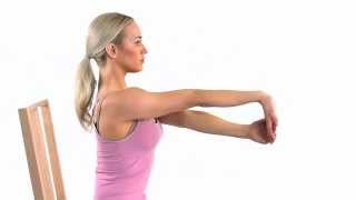 Wrist extension stretch (to stretch the forearm flexor muscles)