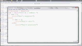 Making Decisions / Selection in Python