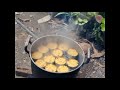 steamed cassava ( aripahol )  with coconut