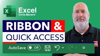 Excel - Ribbon, Quick Access Toolbar, Groups and Commands - Getting Started