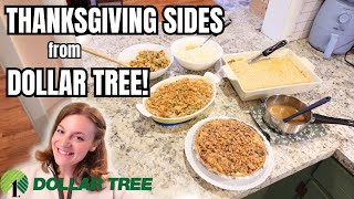 DOLLAR TREE THANKSGIVING! SIDE DISHES AND DESSERTS ALL WITH INGREDIENTS FROM DOLLAR TREE!