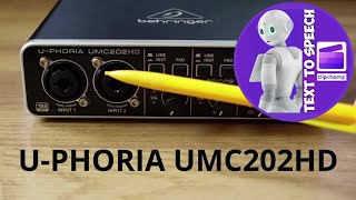 Аудиоинтерфейс (звуковая карта) Behringer U-PHORIA UMC202HD