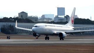 JA338J JAL B737-800 NICE LD--ブロワー音うるさいビデオ