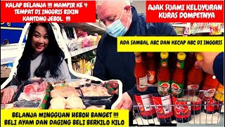 BELANJA SETROLY DI SUPERMARKET ASIA DI INGGRIS KANTONG JEBOL || HARTA KARUN AYAM DAGING BERKILO KILO