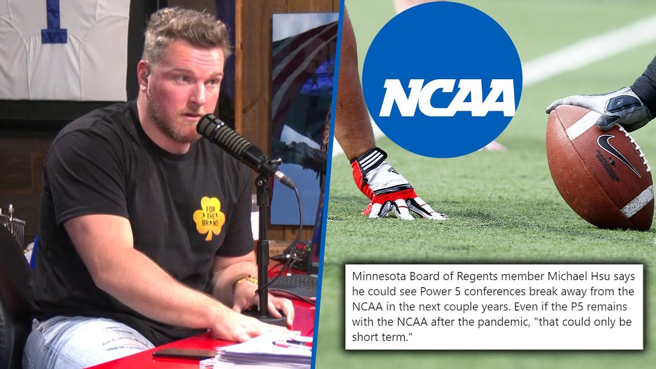 Pat McAfee Reacts To College Football Teams Potentially Leaving The ...