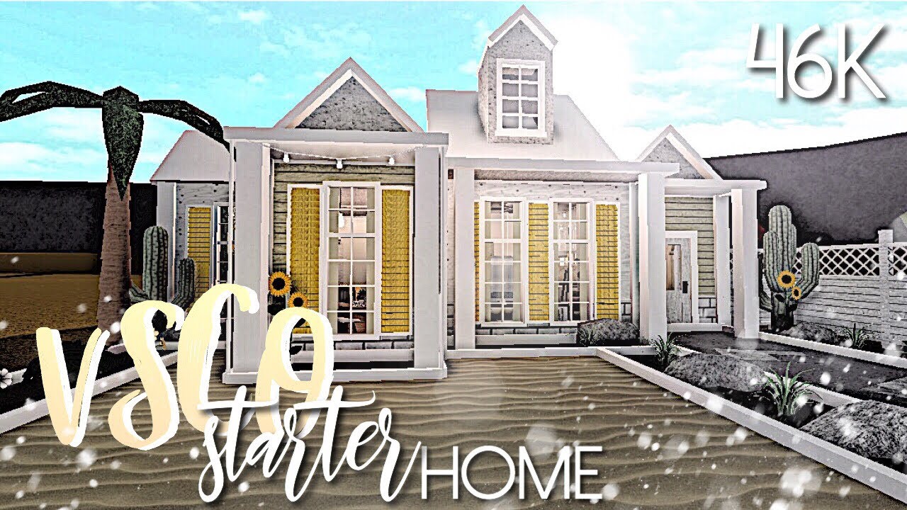 BLOXBURG || VSCO Starter Home 46K - YouTube