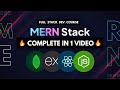 MERN Stack in 1 video in 3 hrs. | All-in-One Tutorial: Beginner to Advance | Concept, Project & Code
