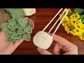 Wow!!! How to make an eye-catching crochet home ornament?🌿 How to knit pots and leaves 🌿