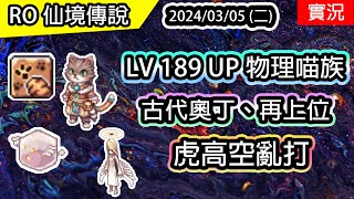 【RO實況# 347】 LV189 UP 🐈物理喵族 | 古代奧丁 \u0026 再上位 - 魂靈師 | 新技能 - 虎高空亂打 | 喵族養成(物理) EP.5 | TWRO 查爾斯伺服器 | Summomer