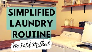 HOW TO DO LAUNDRY FAST! | No Fold Method