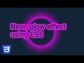 Neon glow effect using pure CSS | #shorts
