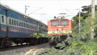 RPM WAP4 HAULED BANGALORE CHENNAI EXPRESS RIPS PAST BNC OUTER