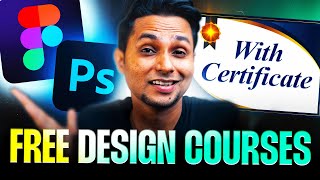 BEST FREE Graphic Design Courses (with CERTIFICATES) 🔥| UI/UX Design Course | Saptarshi Prakash