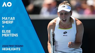 Mayar Sherif v Elise Mertens Highlights | Australian Open 2024 First Round