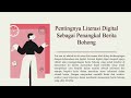 Pentingnya Literasi Digital Segabai Bahan Penangkal Berita Hoax