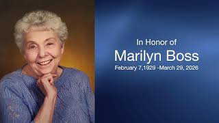 Marilyn Boss Memorial Service
