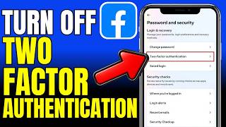 How To Turn Off Two Factor Authentication On Facebook (2026)