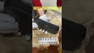 【一点物】クロコダイル長財布ラウンドファスナー ワニ革メンズレザー財布 最強開運日 一粒万倍日にお勧め