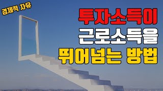 연 평균 투자소득이 우리의 근로소득을 뛰어넘는 순간 !