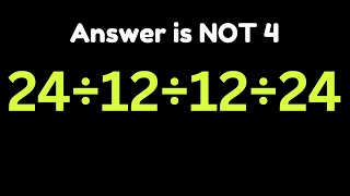 95% Get This Simple Math Problem WRONG!