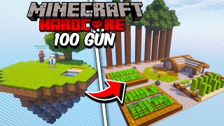 Minecraft Hardcore'da UÇAN BİR ADADA 100 gün hayatta kalmak…