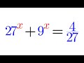 A Nice Exponential Equation