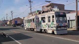 【豊橋鉄道】豊鉄モ780形787編成　井原電停付近通過