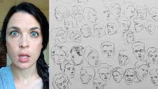 Watts Atelier Online - Head Drawing Phase 3 - Head Quick Sketch - #039